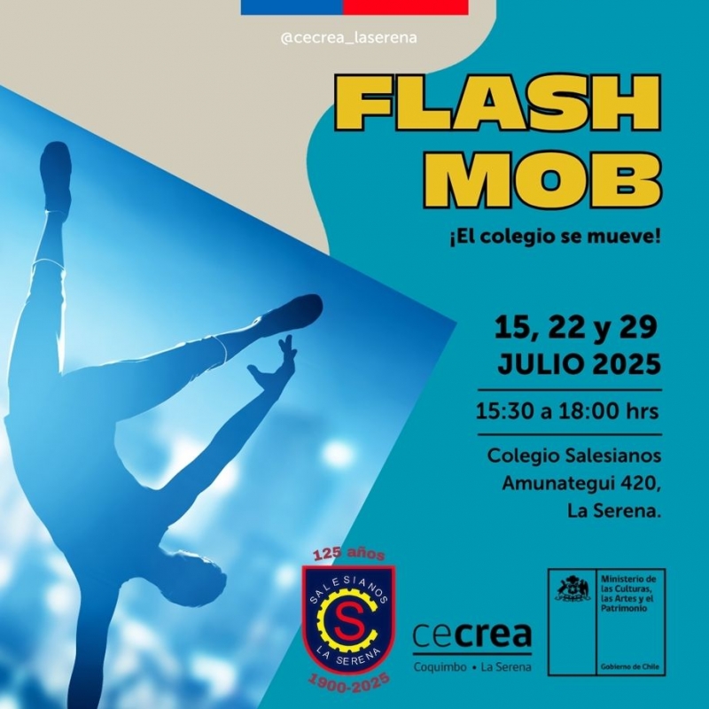 ¡Atentos estudiantes de 7° y 8° básico! Participa en el Flash Mob Cecrea La Serena