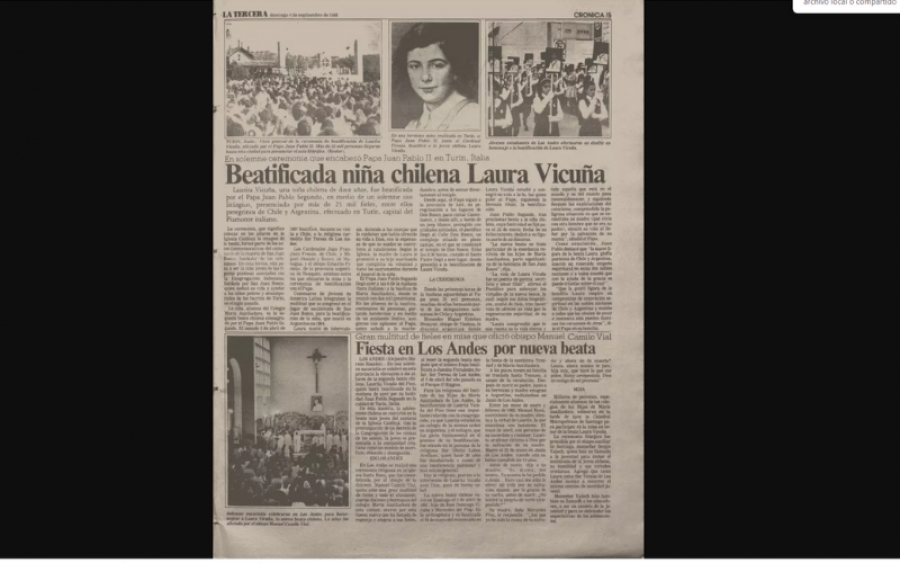 Sor Teresa Y Laura Vicuña. Beatas Chilenas Sellos De Chile Sor Teresa Y Laura Vicuña. Beatas Chilenas Sellos De Chile