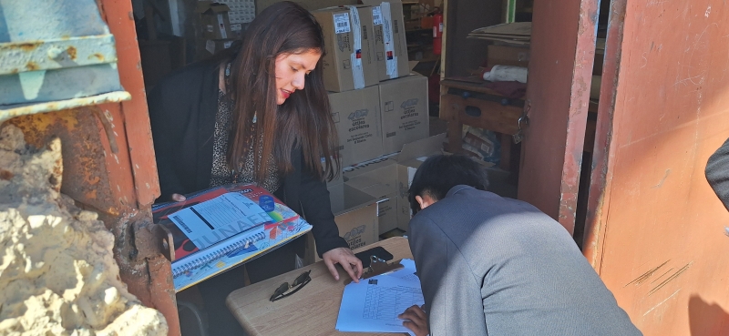 Entrega de materiales