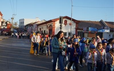 Masiva procesión a María Auxiliadora por las calles de La Serena